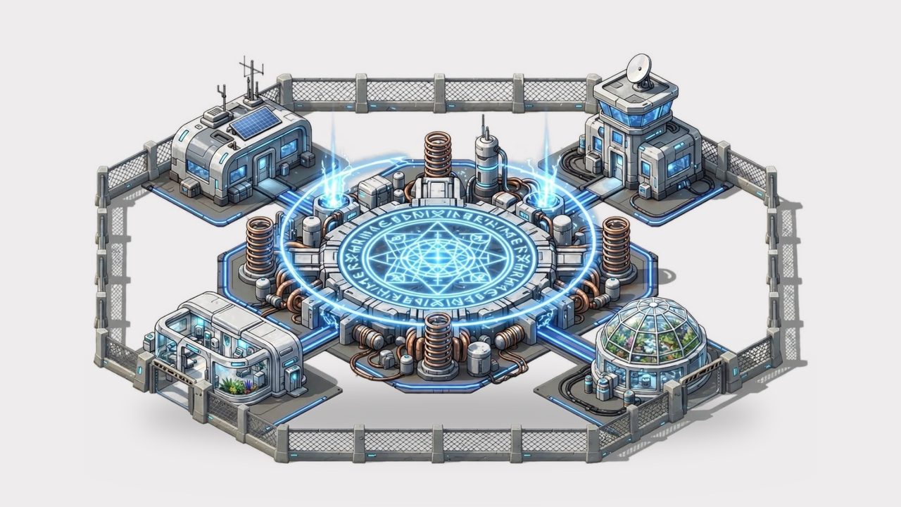 Tech base built around a seal turned into a reactor